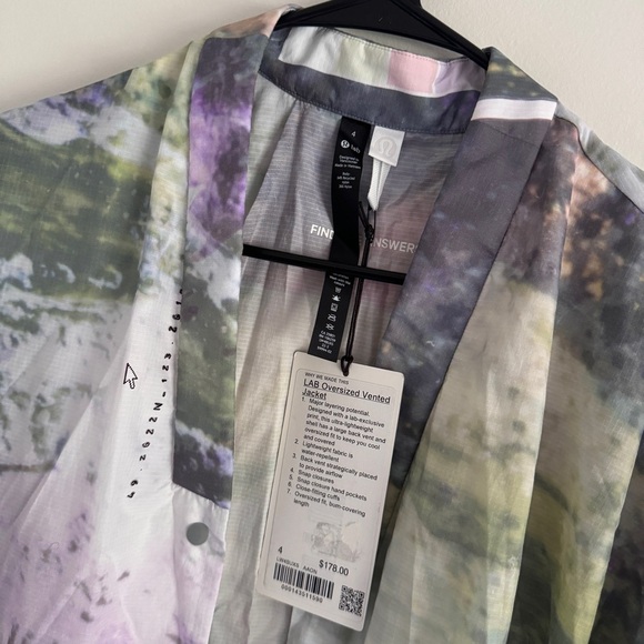 🆕💙 Lululemon LAB Oversized Vented Jacket - Apparition Multi - Picture 6 of 14